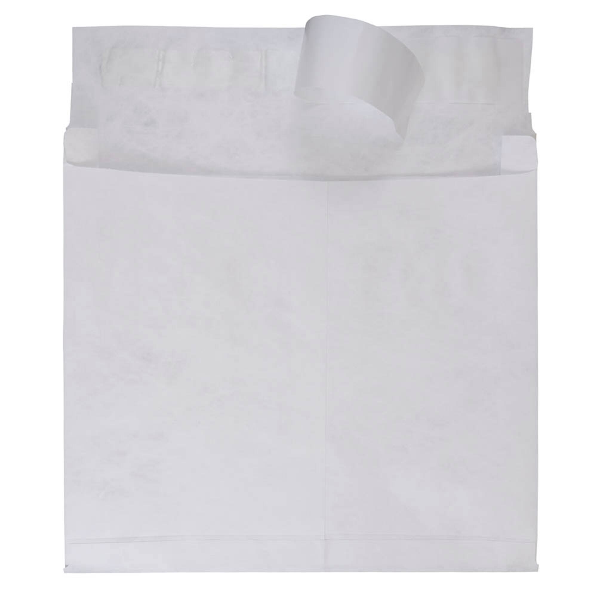 JAM Paper 10x13 White Tyvek® Expandable Peel & Seal Closure Booklet Envelopes 100ct.